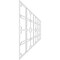 Ekena Millwork Set of Four Panels for 94 1/2"W x 32 1/4"H Englewood Fretwork Wainscot Wall Paneling WPKP16X01X47EWD - alternate 5